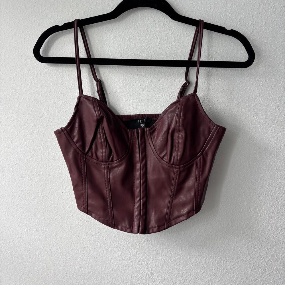 Women's Burgundy and Red Corset